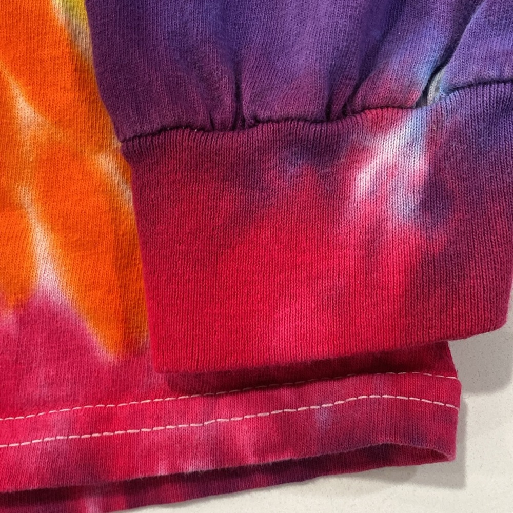 Alice in Wonderland Double Sided Vintage Tie Dye Long Sleeve Gildan Shirt XL - Picture 9 of 16